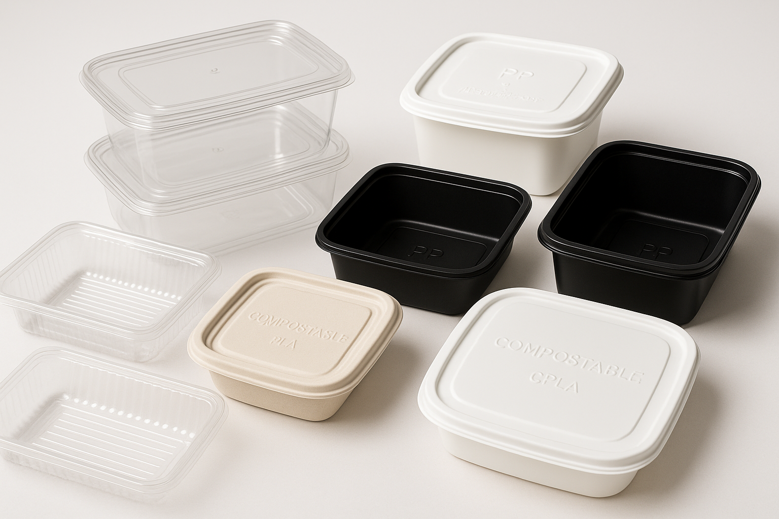 ♻️ ¿Qué tipo de plástico elegir para tus envases de comida para llevar? Guía práctica para hostelería