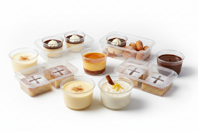 Envases de plástico para postres