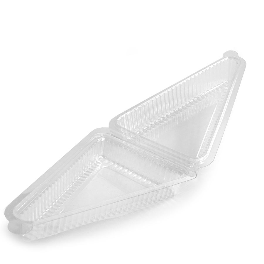 Envase plástico porción de tarta triangular