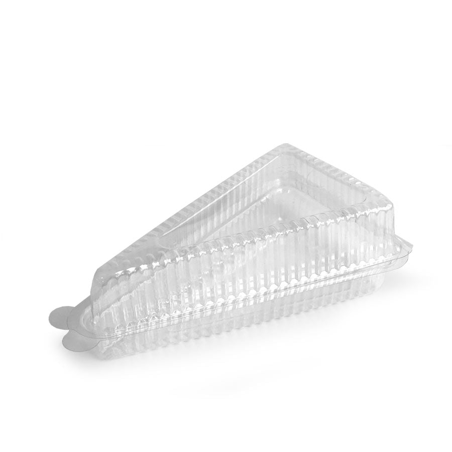 Envase plástico porción de tarta triangular