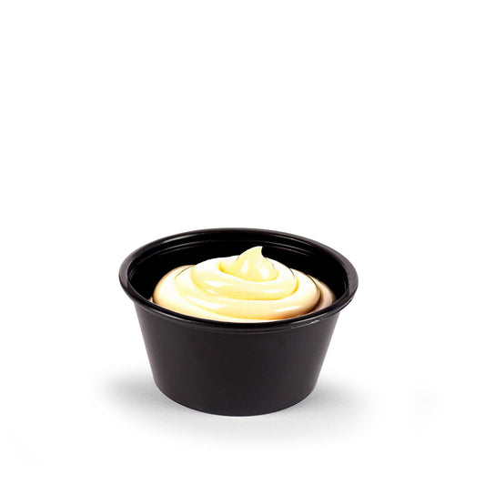 Salseros de polipropileno con tapa PET