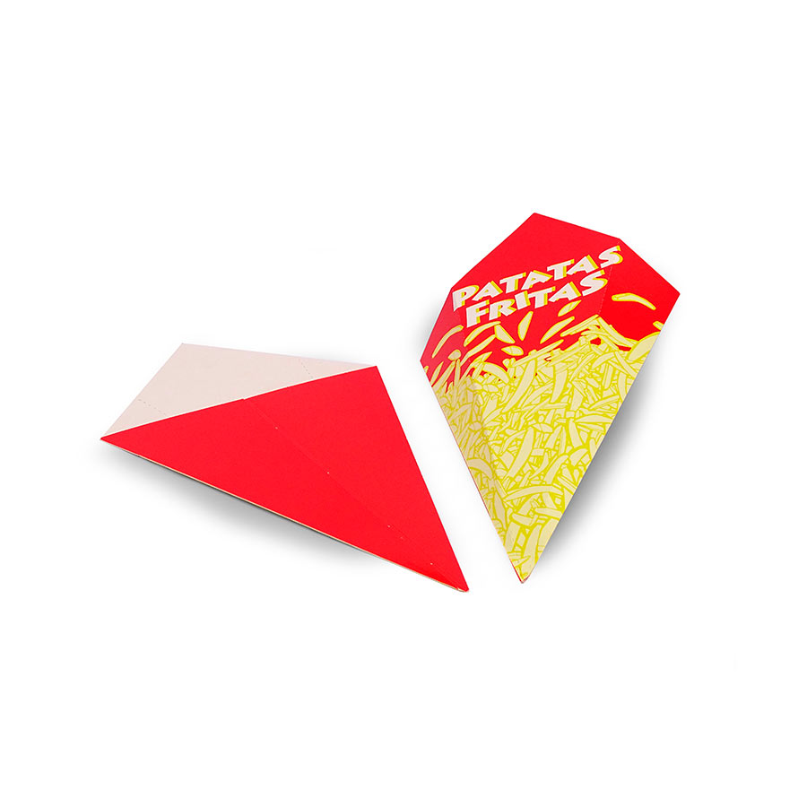 Petaca para patatas fritas papel kraft