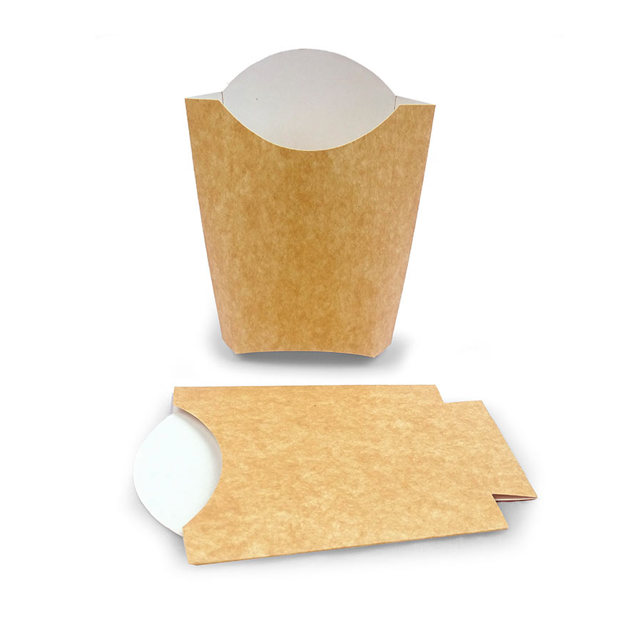 Petaca para patatas fritas papel kraft