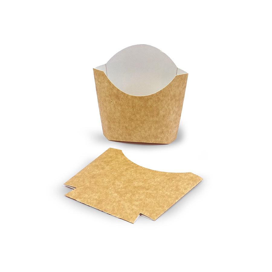 Petaca para patatas fritas papel kraft