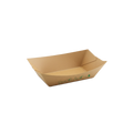 barqueta de papel kraft con capacidad para 300ml con unas nuggets de pollo