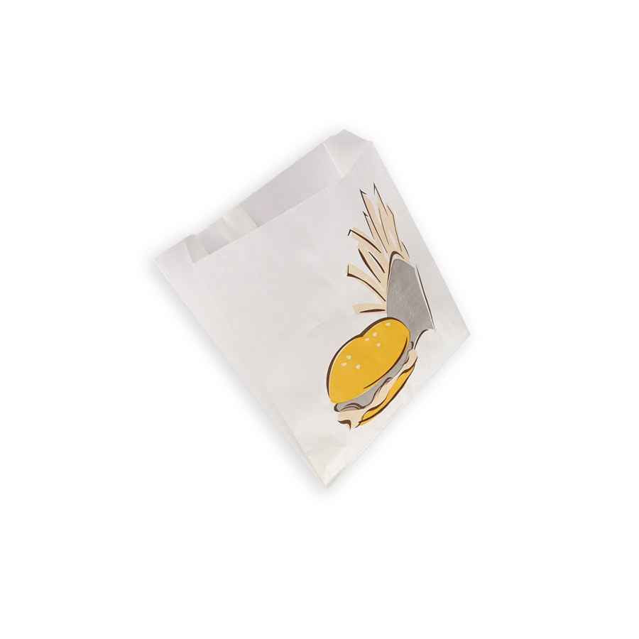 Bolsa burguer antigrasa 15 x 15 cm