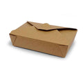 Caja americana papel kraft para comida para llevar con capacidad para 1500ml. Ideal para raciones grandes de patatas fritas o cualquier tipo de frito o de ración de comida de gran tamaño