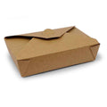 Caja americana papel kraft para comida para llevar con capacidad para 2000ml. Ideal para raciones grandes de patatas fritas o cualquier tipo de frito o de ración de comida de gran tamaño