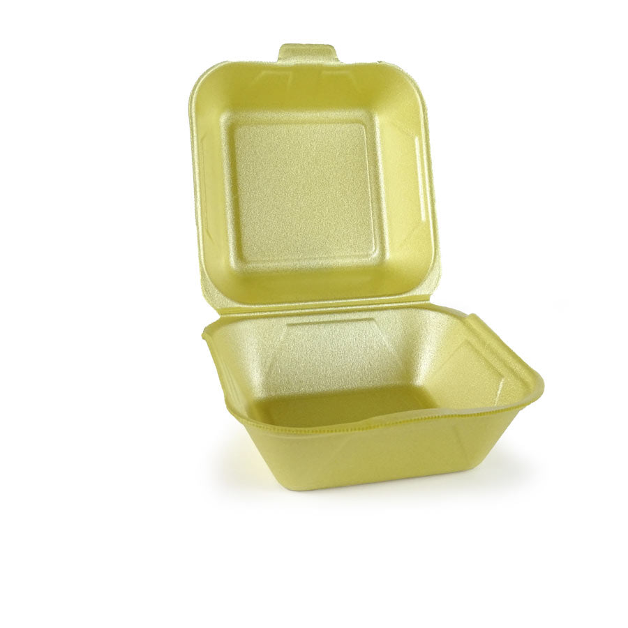 caja para hamburguesa de porex abierta