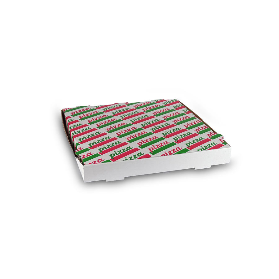 Caja de pizza para take away para pizzeria - vista lateral | Suminet