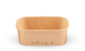 Envase rectangular de papel kraft para comida para llevar