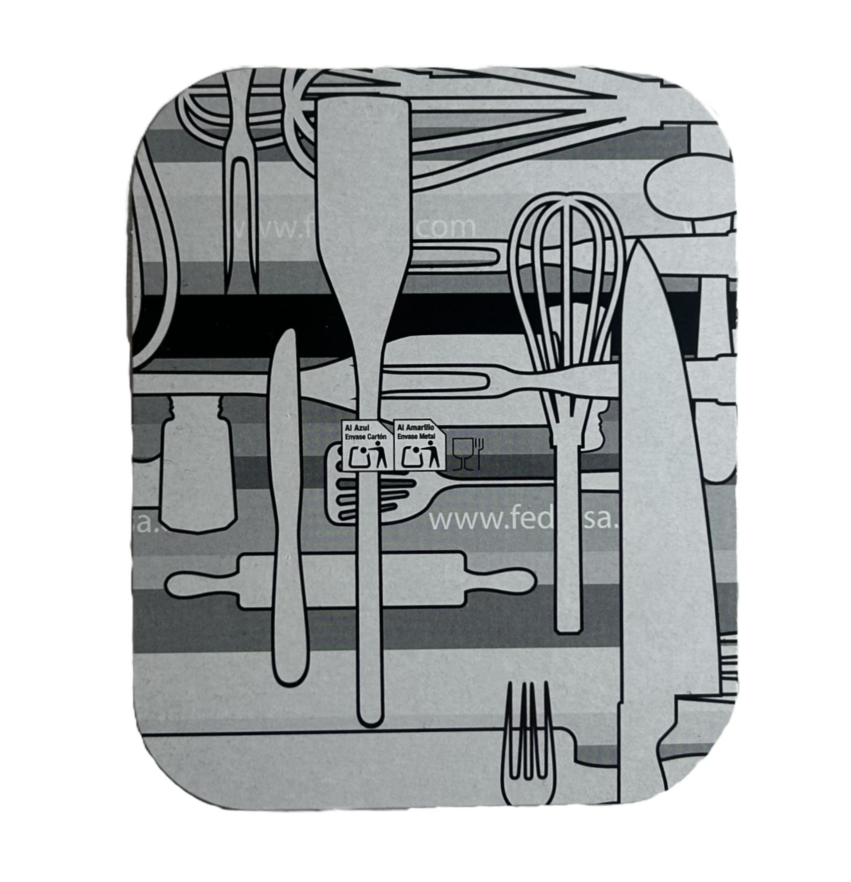 Tapa de cartón para envase de aluminio 900cc, resistente al calor y apta para horno, ideal para comida para llevar