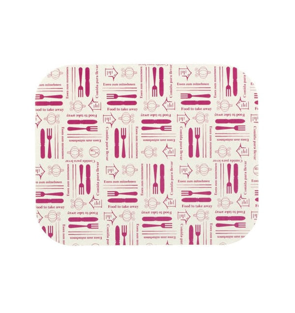 Tapa cartón rectagular para envase de aluminio – 500cc