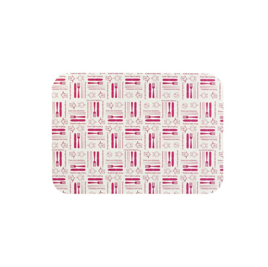 Tapa rectangular de cartón para envase de aluminio 900cc para hostelería y comida para llevar