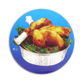 Tapa de cartón desechable para bandejas de aluminio de pollo tamaños 1000 y 1400 cc