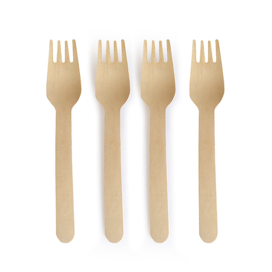 Cubiertos de madera para cafeteria para hosteleria - vista lateral | Suminet