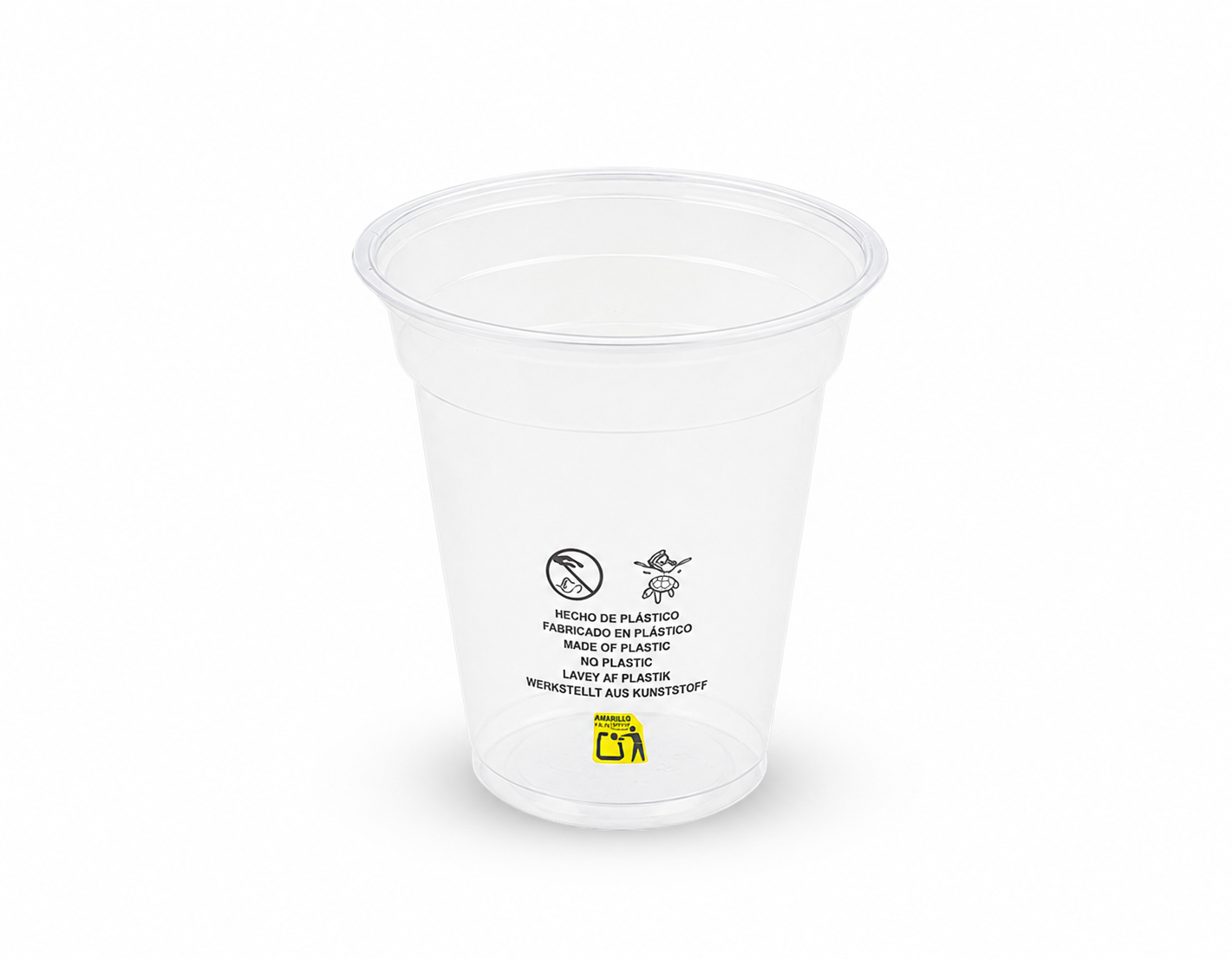 Vaso de Plástico rPET Transparente