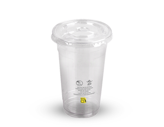 Vaso de Plástico rPET Transparente